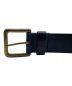 LEVI'S (リーバイス) stussy (ステューシー) EMBOSSED LEATHER BELT ブラウン サイズ:S/M：26000円