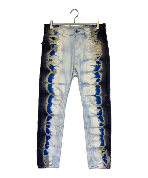 Palm Angels（パーム エンジェルス）Palm Angels (パーム エンジェルス) Tie-dye Slim-fit Jeans インディゴ サイズ:30の古着・服飾アイテム