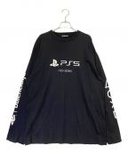 BALENCIAGA×PLAY STATIONバレンシアガ×プレイステーション）の古着「Long-Sleeve T-Shirt」｜ブラック