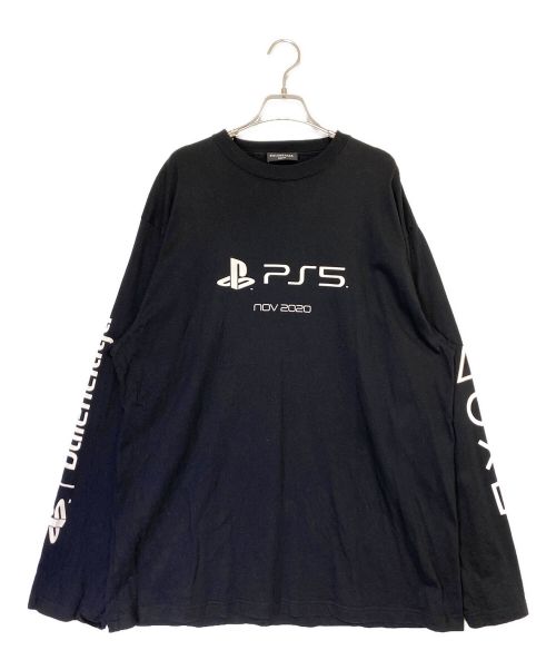 BALENCIAGA（バレンシアガ）BALENCIAGA (バレンシアガ) PLAY STATION (プレイステーション) Long-Sleeve T-Shirt ブラック サイズ:Sの古着・服飾アイテム