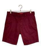 SUPREMEシュプリーム）の古着「chino shorts」｜バーガンディー