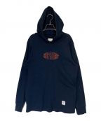 SUPREMEシュプリーム）の古着「Warp Hooded L/S Top（ワープフーディー）」｜ネイビー