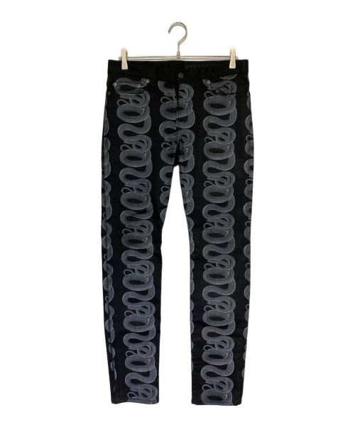 Hysteric Glamour（ヒステリックグラマー）Hysteric Glamour (ヒステリックグラマー) SNAKE LOOP DENIM PANTS ブラック サイズ:30の古着・服飾アイテム