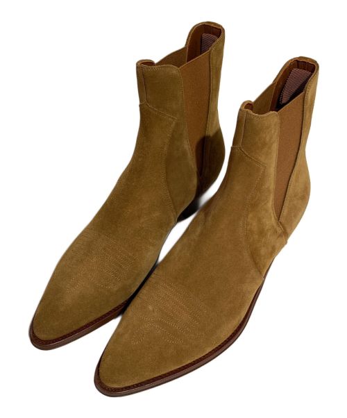 CELINE（セリーヌ）CELINE (セリーヌ) Camargue Western Chelsea Boot(カマルグウェスタンチェルシーブーツ) ブラウン サイズ:42の古着・服飾アイテム