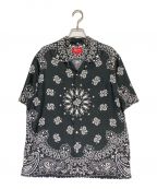 SUPREMEシュプリーム）の古着「Bandana Silk S/S Shirt」｜ブラック