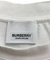 中古・古着 BURBERRY (バーバリー) モノグラムモチーフ コットン オーバーサイズTシャツ ホワイト サイズ:XS：35000円