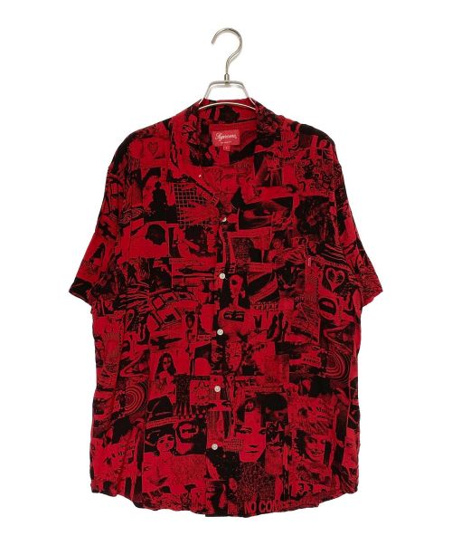 SUPREME（シュプリーム）SUPREME (シュプリーム) Vibrations Rayon Shirt レッド サイズ:Lの古着・服飾アイテム