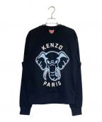 KENZOケンゾー）の古着「ELEPHANT SWEAT SHIRT」｜ブラック