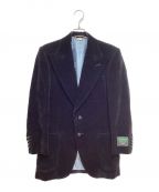 GUCCIグッチ）の古着「22AW Velvet jacket(ベルベットジャケット)」｜ブラック