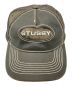 stussy (ステューシー) cut out leather trucker cap ブラウン サイズ:57cm：15000円