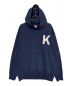 KENZO（ケンゾー）の古着「LUCKY TIGER HOODIE」｜ネイビー