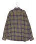 SUPREME (シュプリーム) Basket Weave Plaid Shirt イエロー×ブルー×ボルドー サイズ:L：13000円