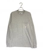 PALACEパレス）の古着「Slub Pocket Longsleeve」｜グレー