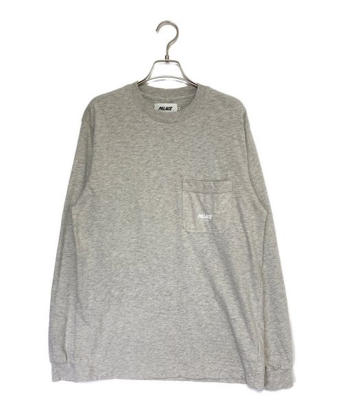 PALACE（パレス）PALACE (パレス) Slub Pocket Longsleeve グレー サイズ:Mの古着・服飾アイテム