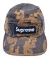 SUPREME (シュプリーム) Flames Jacquard Denim Camp Cap ブラウン サイズ:-：8000円