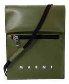 MARNIマルニ）の古着「shoelace strap shoulder pouch (シューレースストラップショルダーポーチ)」｜オリーブ