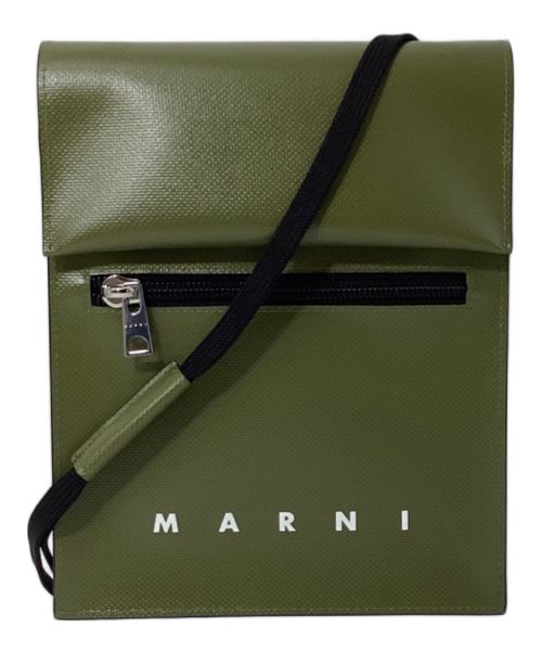 MARNI（マルニ）MARNI (マルニ) shoelace strap shoulder pouch (シューレースストラップショルダーポーチ) オリーブ サイズ:-の古着・服飾アイテム