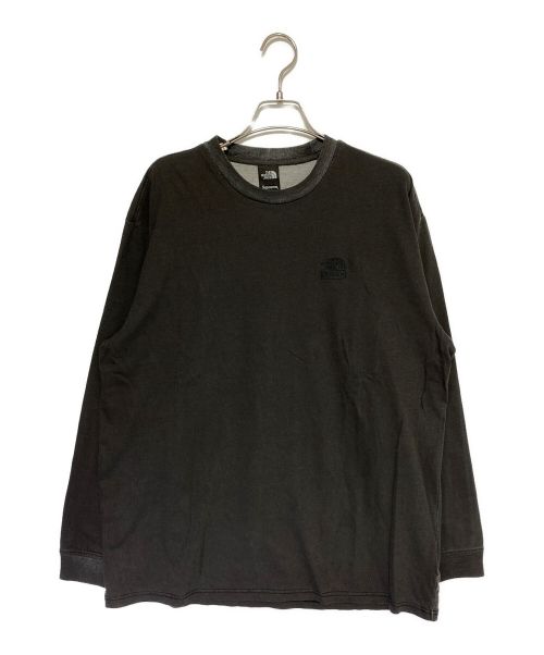 SUPREME（シュプリーム）SUPREME (シュプリーム) THE NORTH FACE (ザ ノース フェイス) Pigment Printed L/S Top ブラック サイズ:Mの古着・服飾アイテム