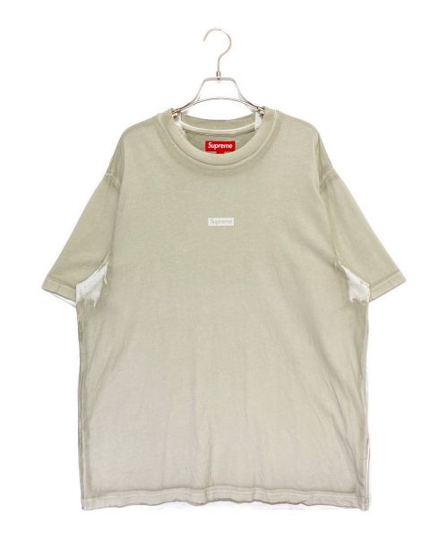 SUPREME（シュプリーム）SUPREME (シュプリーム) Overprint Small Box S/S Top グレー サイズ:Lの古着・服飾アイテム