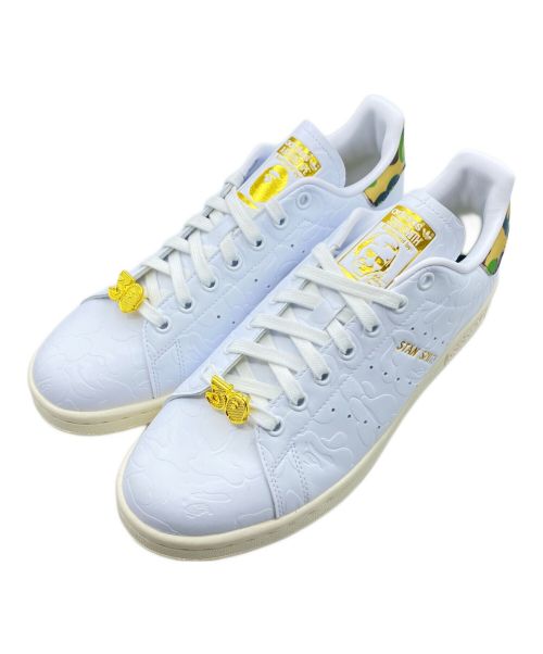 A BATHING APE（アベイシングエイプ）A BATHING APE (アベイシングエイプ) adidas (アディダス) STAN SMITH BAPE CAMO ホワイト サイズ:27cm(US9) 未使用品の古着・服飾アイテム