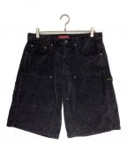 SUPREMEシュプリーム）の古着「Washed Corduroy Double Knee Painter Short」｜ブラック