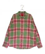 SUPREMEシュプリーム）の古着「Plaid Flannel Shirts」｜ピンク×グリーン