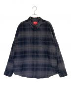 SUPREMEシュプリーム）の古着「Shadow Plaid Flannel Shirt」｜ブラック