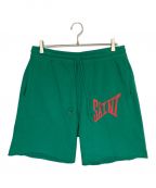 SAINT MICHAELセントマイケル）の古着「SWEAT SHORTS」｜グリーン