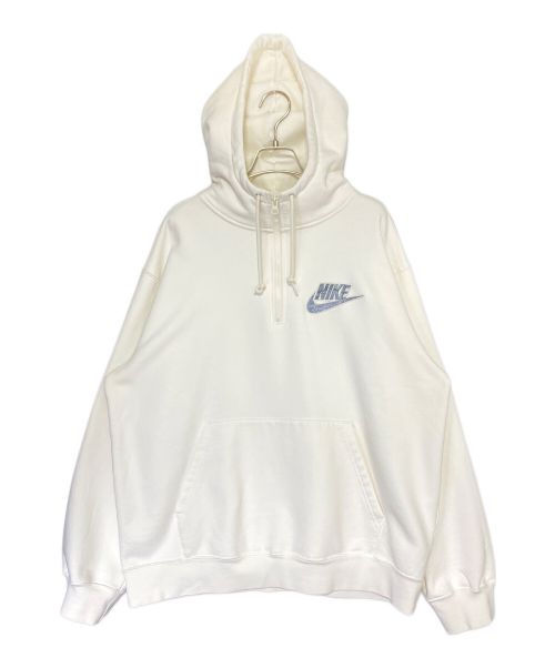 SUPREME（シュプリーム）SUPREME (シュプリーム) NIKE (ナイキ) Half Zip Hooded Sweatshirt ホワイト サイズ:Lの古着・服飾アイテム