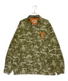 A BATHING APE（アベイシングエイプ）の古着「ASIA CAMO ZIP JACKET」｜グリーン