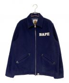 A BATHING APEアベイシングエイプ）の古着「BAPE Melton Zip Jacket」｜ブルー