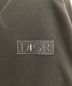 中古・古着 Dior (ディオール) sacai (サカイ) ロゴ刺繍コットンフリーススウェット ブラック サイズ:S：90000円