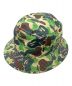 SAINT MICHAEL（セントマイケル）の古着「AP_BUCKET HAT/ST APE/CAMO」｜オリーブ