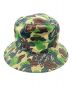 SAINT MICHAEL (セントマイケル) A BATHING APE (アベイシングエイプ) AP_BUCKET HAT/ST APE/CAMO オリーブ サイズ:-：20000円