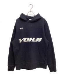 Y-3（ワイスリー）の古着「GRAPHIC HOODIE」｜ブラック