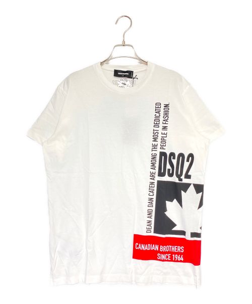 DSQUARED2（ディースクエアード）DSQUARED2 (ディースクエアード) Tシャツ ホワイト サイズ:Lの古着・服飾アイテム