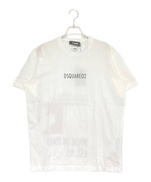 DSQUARED2（ディースクエアード）DSQUARED2 (ディースクエアード) Tシャツ ホワイト サイズ:Lの古着・服飾アイテム