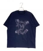 LOUIS VUITTONルイ ヴィトン）の古着「LV フラワー エンブレム Tシャツ」｜ブラック