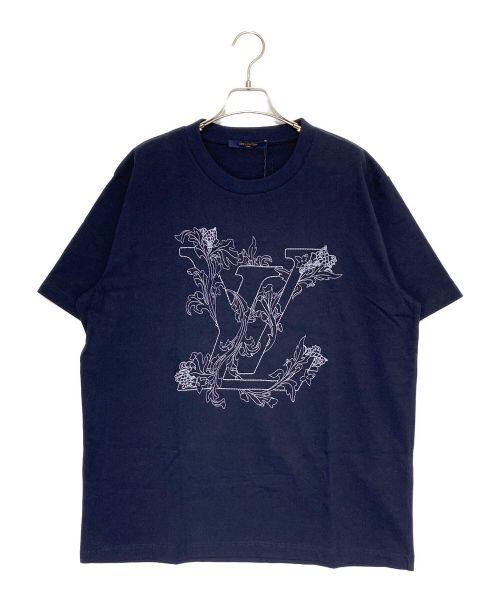 LOUIS VUITTON（ルイ ヴィトン）LOUIS VUITTON (ルイ ヴィトン) LV フラワー エンブレム Tシャツ ブラック サイズ:Lの古着・服飾アイテム