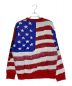 SUPREME (シュプリーム) Digital Flag Sweater レッド×ブルー サイズ:M：20000円