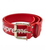 SUPREMEシュプリーム）の古着「Repeat Leather Belt」｜レッド