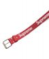 SUPREME (シュプリーム) Repeat Leather Belt レッド サイズ:S/M：27000円