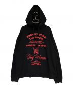 RAF SIMONSラフシモンズ）の古着「Burning Down Hoodie」｜ブラック