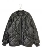 SUPREMEシュプリーム）の古着「Quilted Leather Work Jacket」｜ブラック