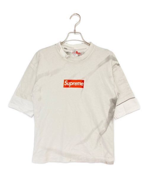 SUPREME（シュプリーム）SUPREME (シュプリーム) MM6 Maison Margiela (エムエムシックス メゾンマルジェラ) Box Logo Tee ホワイト サイズ:Sの古着・服飾アイテム