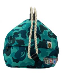 A BATHING APE×SAINT MICHAEL（アベイシングエイプ×セントマイケル）の古着「AP ROPE SNAP BAG」｜グリーン