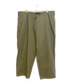 Y's for menワイズフォーメン）の古着「MILITARY POPLIN PAINTER PANTS WITH TRIPLE STITCH （ミリタリーポプリンペインターパンツウィズトリプルステッチ）」｜オリーブ