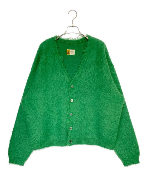 SAINT MICHAEL（セントマイケル）SAINT MICHAEL (セントマイケル) CARDIGAN/MOHAIR/GREEN グリーン サイズ:Lの古着・服飾アイテム