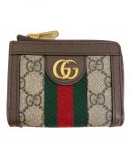 GUCCIグッチ）の古着「オフィディア ジップアラウンドウォレット」｜ブラウン