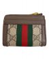 GUCCI (グッチ) オフィディア ジップアラウンドウォレット ブラウン：40000円